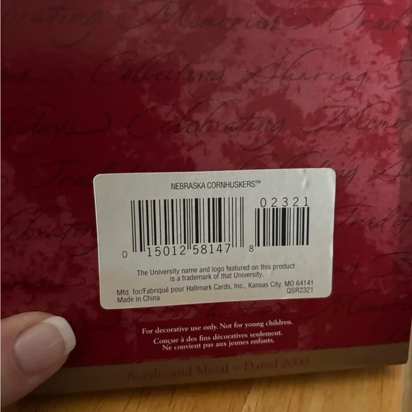 Hallmark Red Nebraska Ornament - Picture 5 of 15